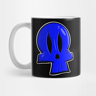 Blue Skull Mug